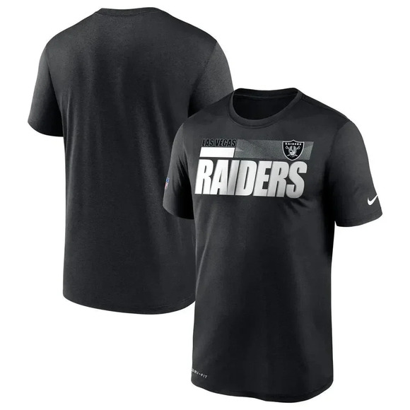 NEW Nike Las Vegas Raiders Sideline Impact Legend Performance Shirt Black Mens M - Picture 1 of 10
